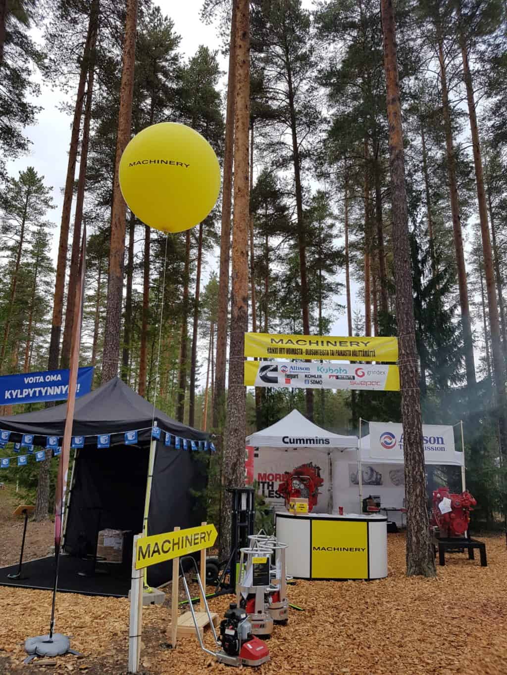 Machineryn messuosastoa Finnmetko messuilla 2018