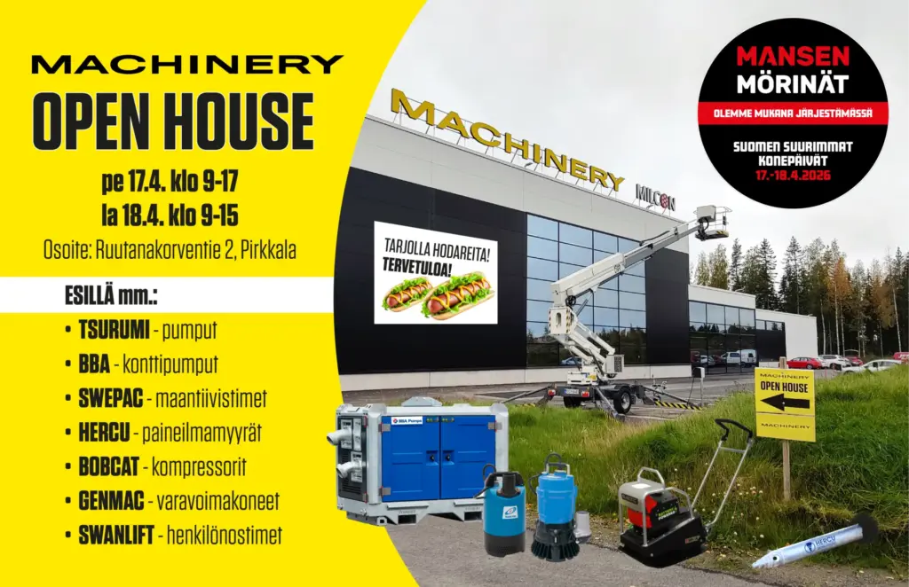 Mansen Mörinät Machinery verkkosivu