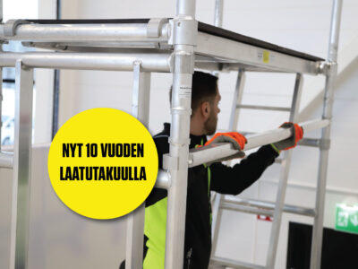 AMo telineet 10 vuoden laatutakuu