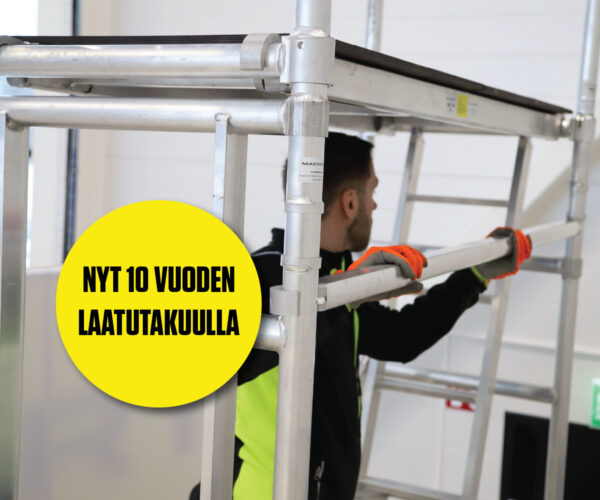 AMo telineet 10 vuoden laatutakuu